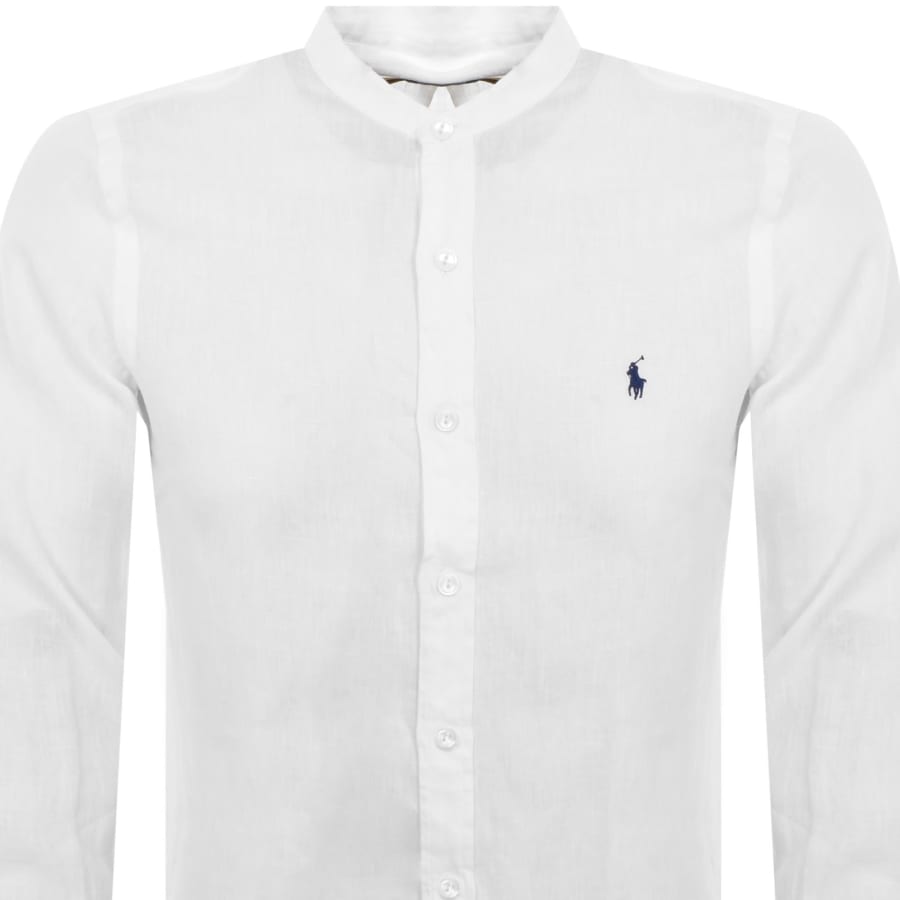 Ralph Lauren Linen Slim Fit Shirt White Mainline Menswear United States